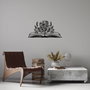 Wallity Book And Flower Escultura de Pared en Negro